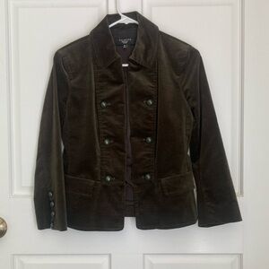 Talbots Dark Green Velvet blazer